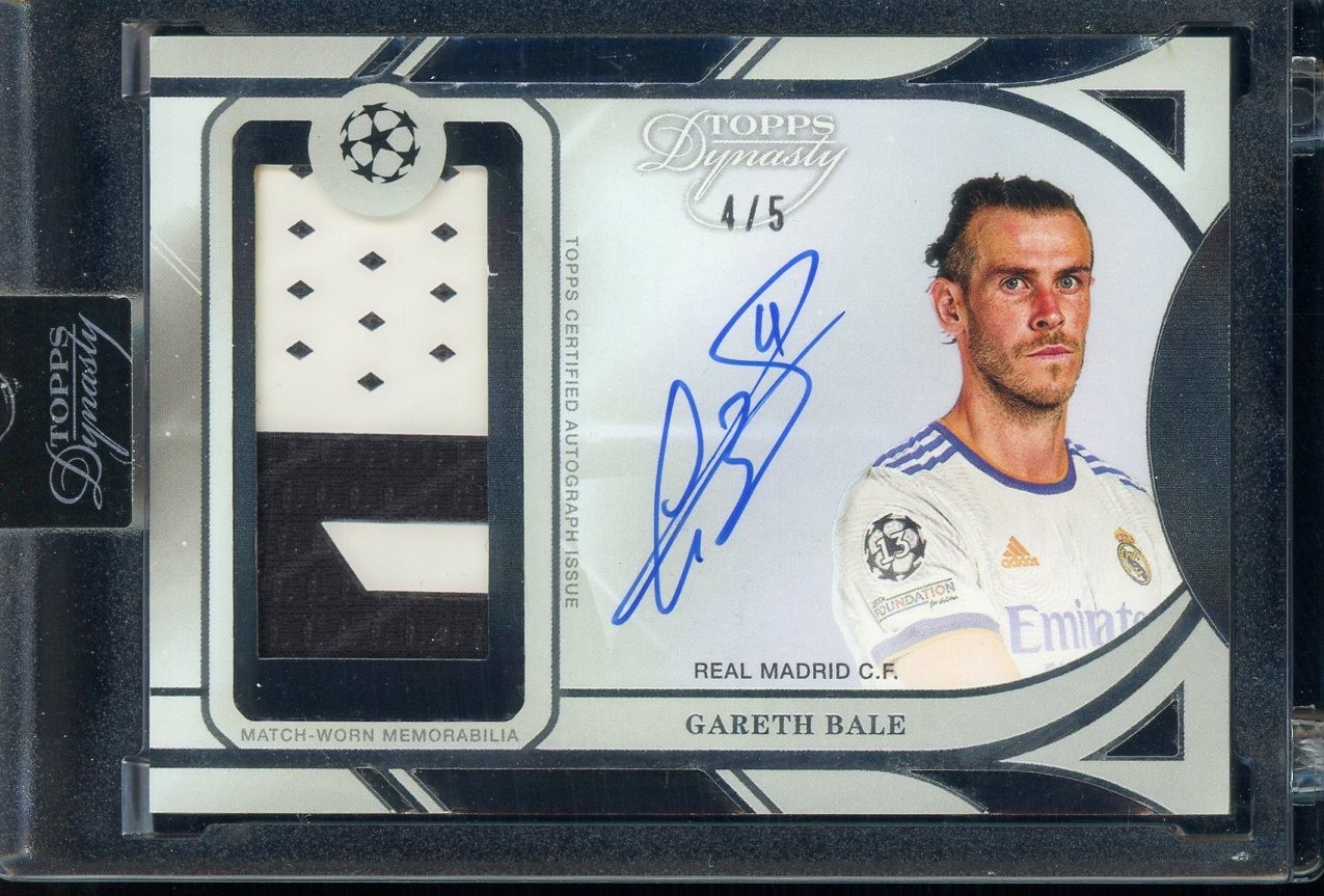 2024 Topps Dynasty Soccer Gareth Bale Auto Black 4/5