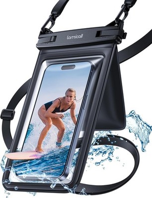Lamicall IPX8 Waterproof Phone Pouch with Double Pockets