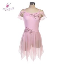 New Lyrical Dance Costume Ballet Dress Pink Dancewear Romantic Professional Tutu