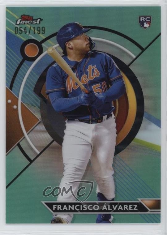 2023 Topps Finest Aqua Refractor 54/199 Francisco Alvarez Álvarez Rookie RC 1k9t