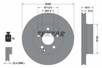 2X Bremsscheibe PRO Textar 92159603 FüR Mercedes Klasse W204 S204 C204 Model 180