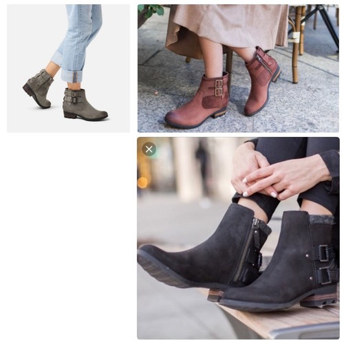 new SOREL EMELIE BUCKLE cate the great BLACK Boots 7 (fits 7 6.5 6)