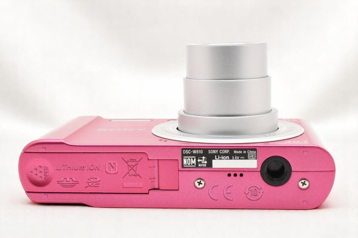 Mint] Sony Cyber-shot DSC-W810 Pink 20.1MP Compact Digital Camera