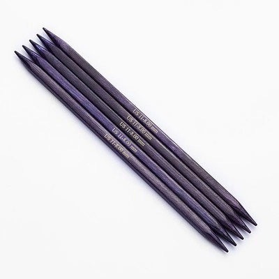 KnitPro Nadelspiel Jadore Cubics   quadratische Nadeln in Holzoptik