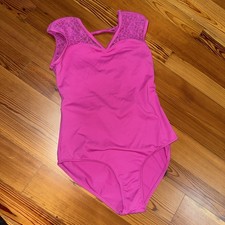 Bloch Mirella Majesty Cap Sleeve Leotard Pink Girls 14