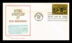 US COVER APPRENTICESHIP ACT 25TH ANNIVERSARY FDC SCOTT 1201 KHOL KRAFT