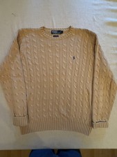 Polo Ralph Lauren Cotton Cable Knit Sweater Mens Size L