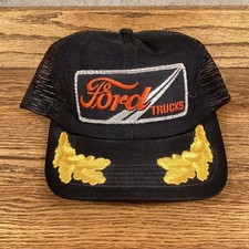 FORD TRUCKS VINTAGE TRUCKERS SNAPBACK HAT MADE IN USA ADJUSTABLE MENS