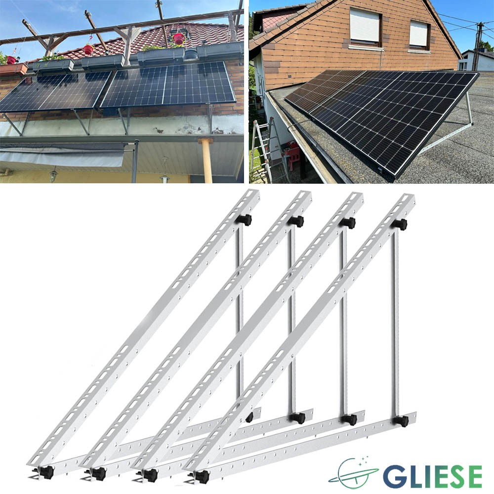 4pcs 118cm Soporte fotovoltaico módulo solar panel solar 0°-90° Insurrección
