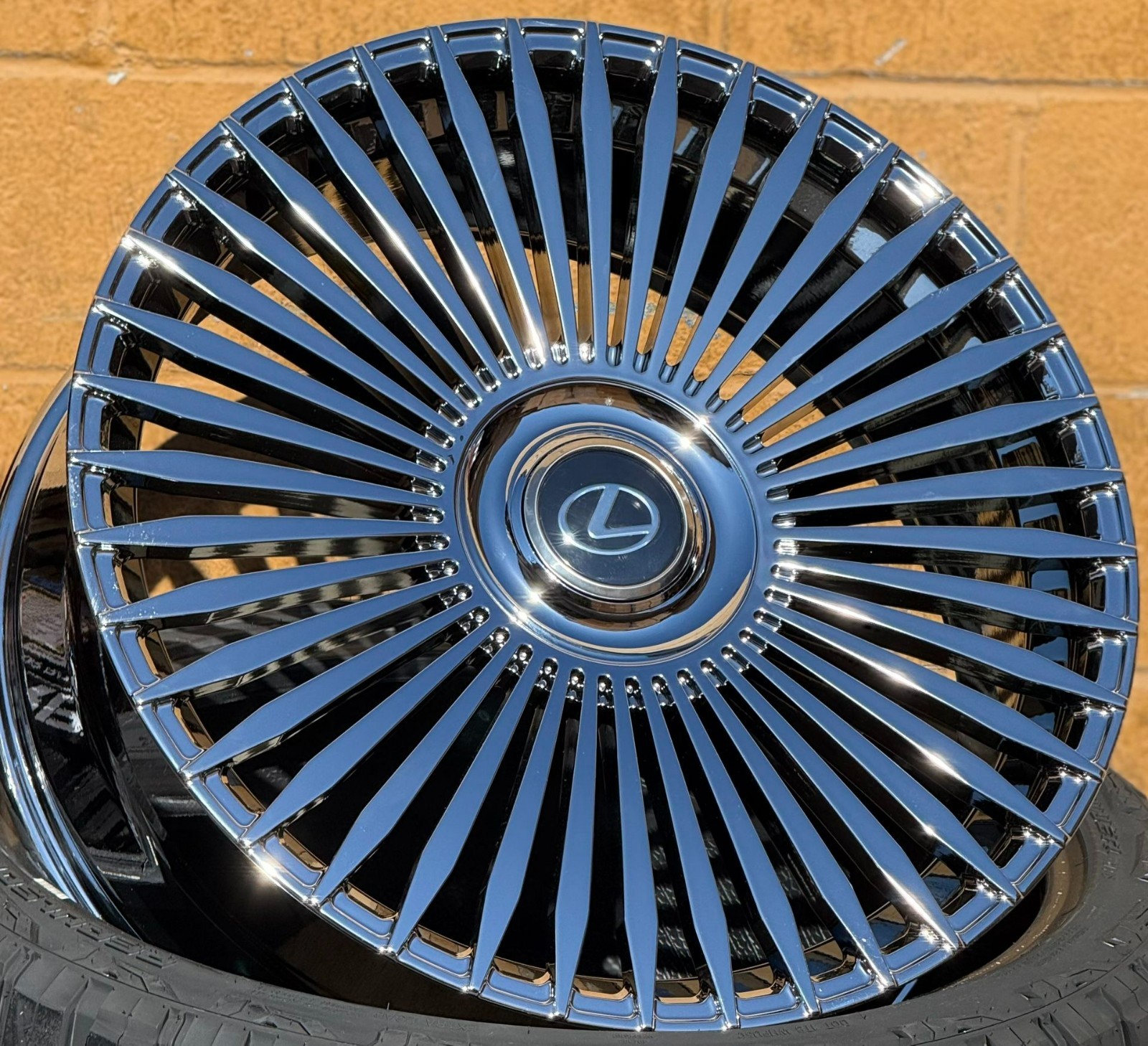22” inch Chrome Wheels with Tires Fit Lexus LS460 BMW 7Series Camaro ...
