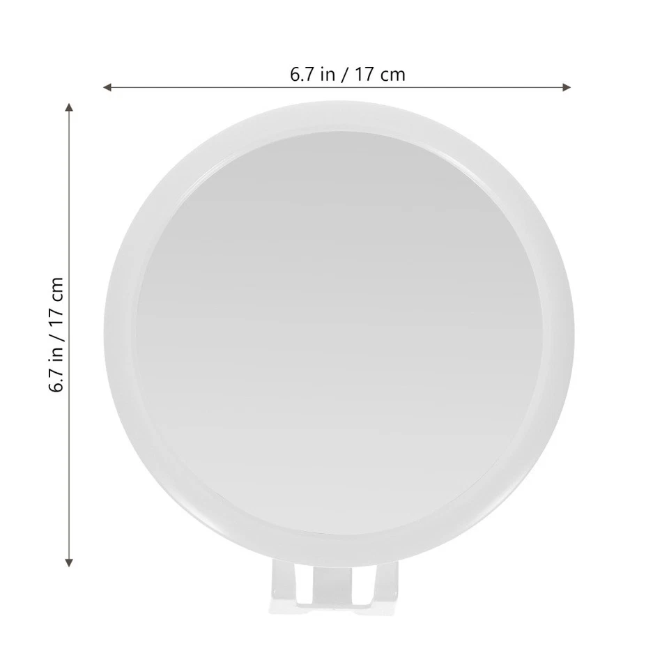 Espejo de pared para tocador de baño soporte de afeitadora ducha afeitado sin niebla Foto 4 de 4