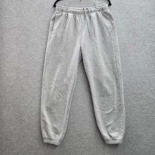 Alo Women Pants M Gray Accolade Sweatpants Logo 27" Inseam