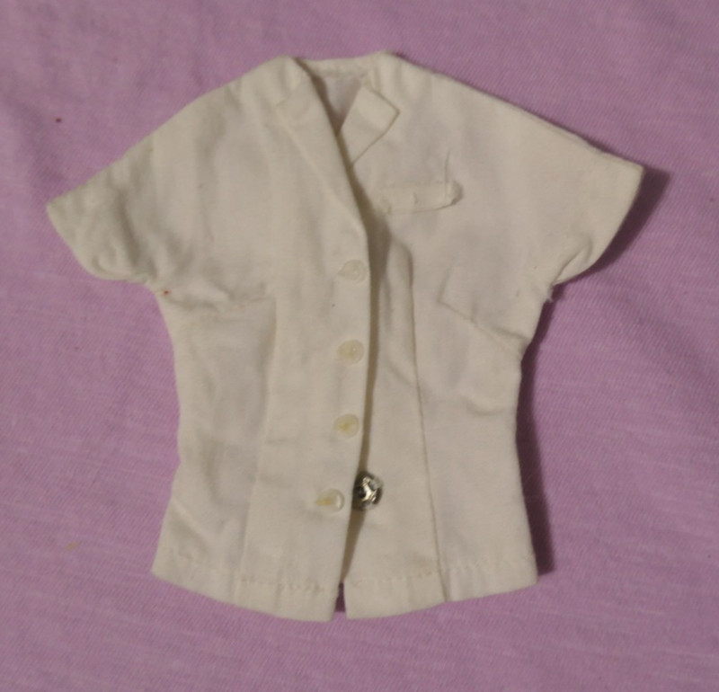 Vintage Barbie 1678 Pan American Airways Stewardess White Blouse