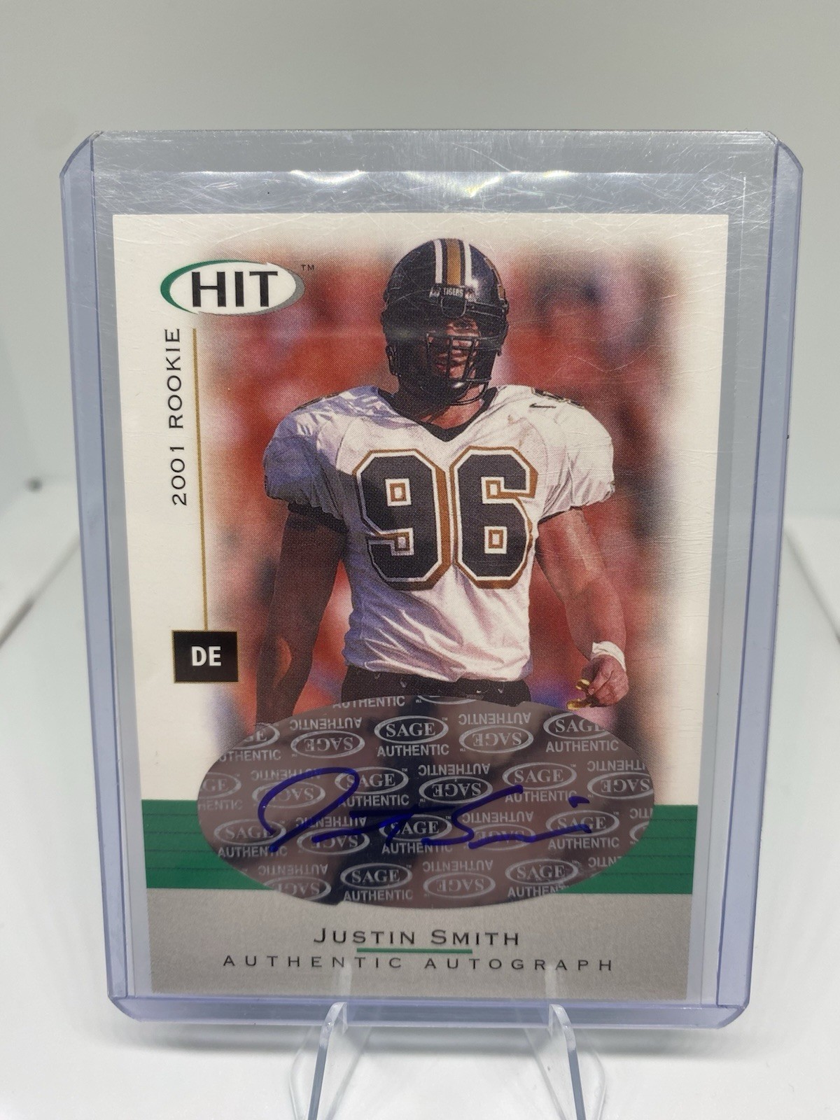 Justin Smith SA-GE Hit Autographs #A49 Base
