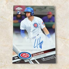 Ian Happ Signed Autograph Rookie Topps Chrome Card #RA-IH Chicago Cubs. rookie card picture
