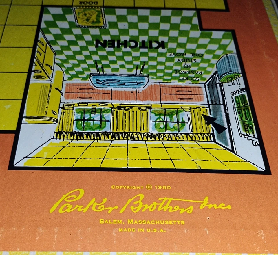 Vintage 1963 Clue Board Game Parker Brothers Complete Detective Game - Image 4 of 4