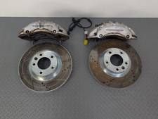 11-18 Porsche Cayenne Front Left Right Brake Calipers Brake Rotors Set Oem 11-18 Porsche Cayenne Front Left Right Brake Calipers Brake Rotors Set Oem