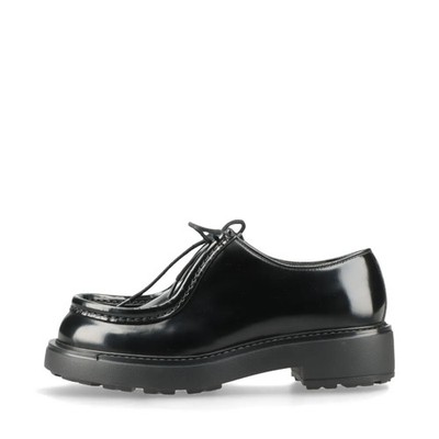 Prada Diapason Leather Leather shoes 5 Unisex Black 2EG419 Box There is a storag