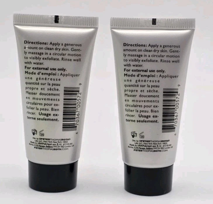 2x Peter Thomas Roth IRMx гель для пилинга 0,5 унц Ea дорожный размер новый запечатанный свежий - Изображение 3 из 3