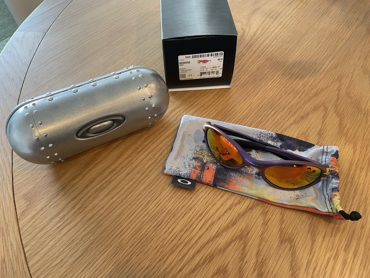 OAKLEY EYE JACKET BRAIN DEAD FLAMES PRIZM RUBY MOONSCAPE