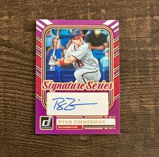 2026 Donruss Ryan Zimmerman Signature Series Purple Parallel AUTO #d 12/49