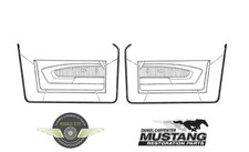1971 1972 1973 Mercury Cougar Ford Mustang Door Weatherstrip Pair
