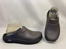 New Oofos OOcloog Brown Casual Slip On Recovery Unisex Clogs size M-6 W-8 NWOB