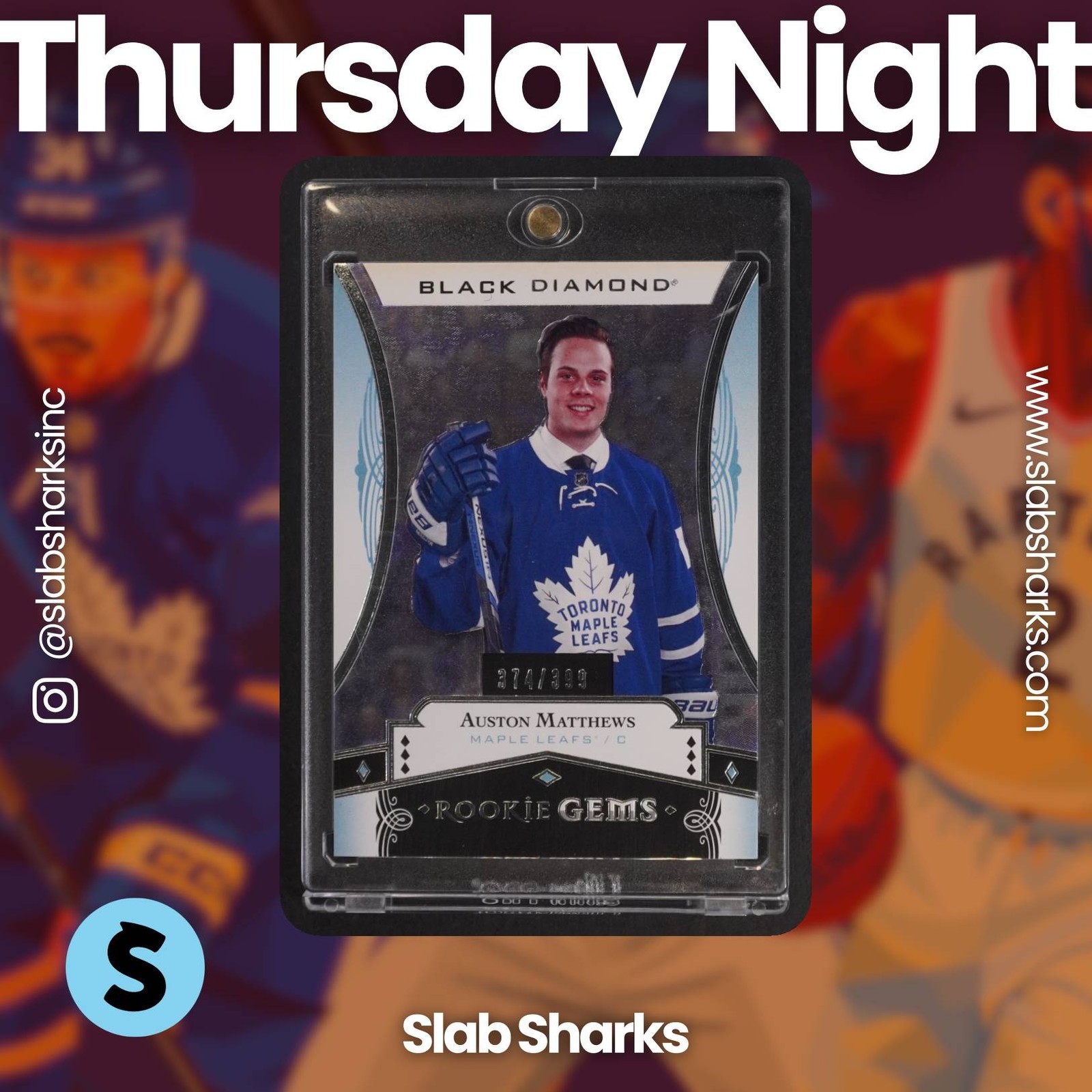 2016 UPPER DECK BLACK DIAMOND #RG-AM AUSTON MATTHEWS ROOKIE GEMS RC /399