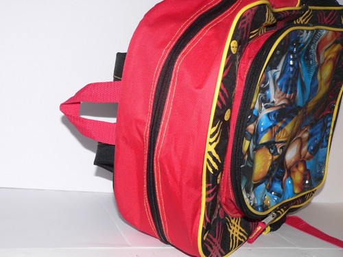 X-Men Y2K 2009 Marvel Wolverine Backpack VHTF Rare Red Yellow Marvel - Picture 7 of 8