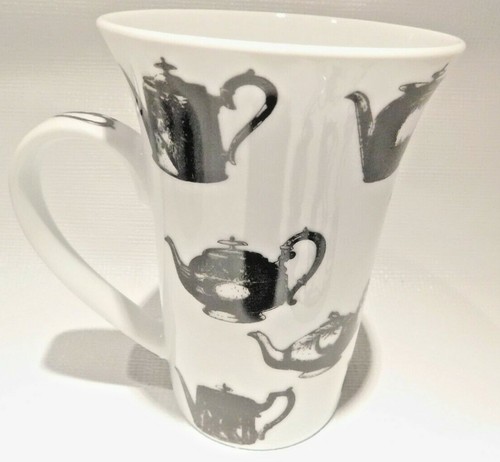 PAUL CARDEW Antique Pewter Teapots Mug & Coaster Set Black And White Cup Tin Can - Picture 4 of 11