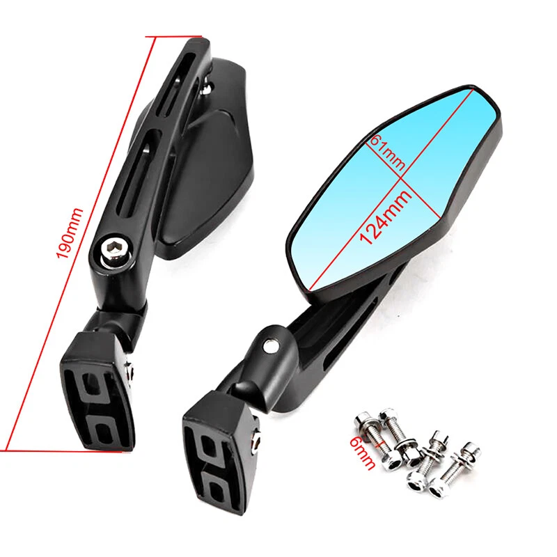 Espejos retrovisores ajustables de carreras para Yamaha FZ1 FZR YZF 600 R R1 R6 R6S 1000 Foto 4 de 4