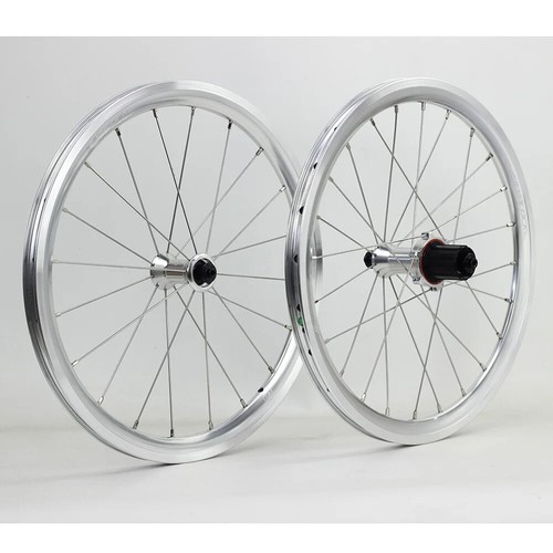 18" 355 Type Folding Bike Wheelset 11 Speed 24mm Rim Straight Pull Hub - Picture 26 of 28