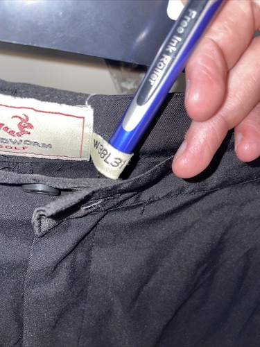 Pantaloni da golf Woodworm neri taglia W38 L31 - Foto 4 di 9