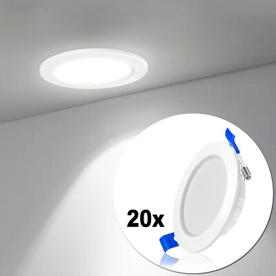 20pcs 5W LED Spot Einbaustrahler Einbauleuchte Deckenleuchte Ultraslim Kaltweiß
