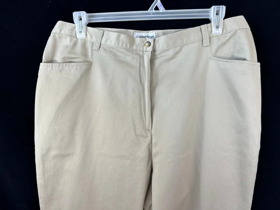 Pantalones Cabin Creek talla 20W alto lateral elástico 33" entrepierna 20WT tostado Foto 2 de 4