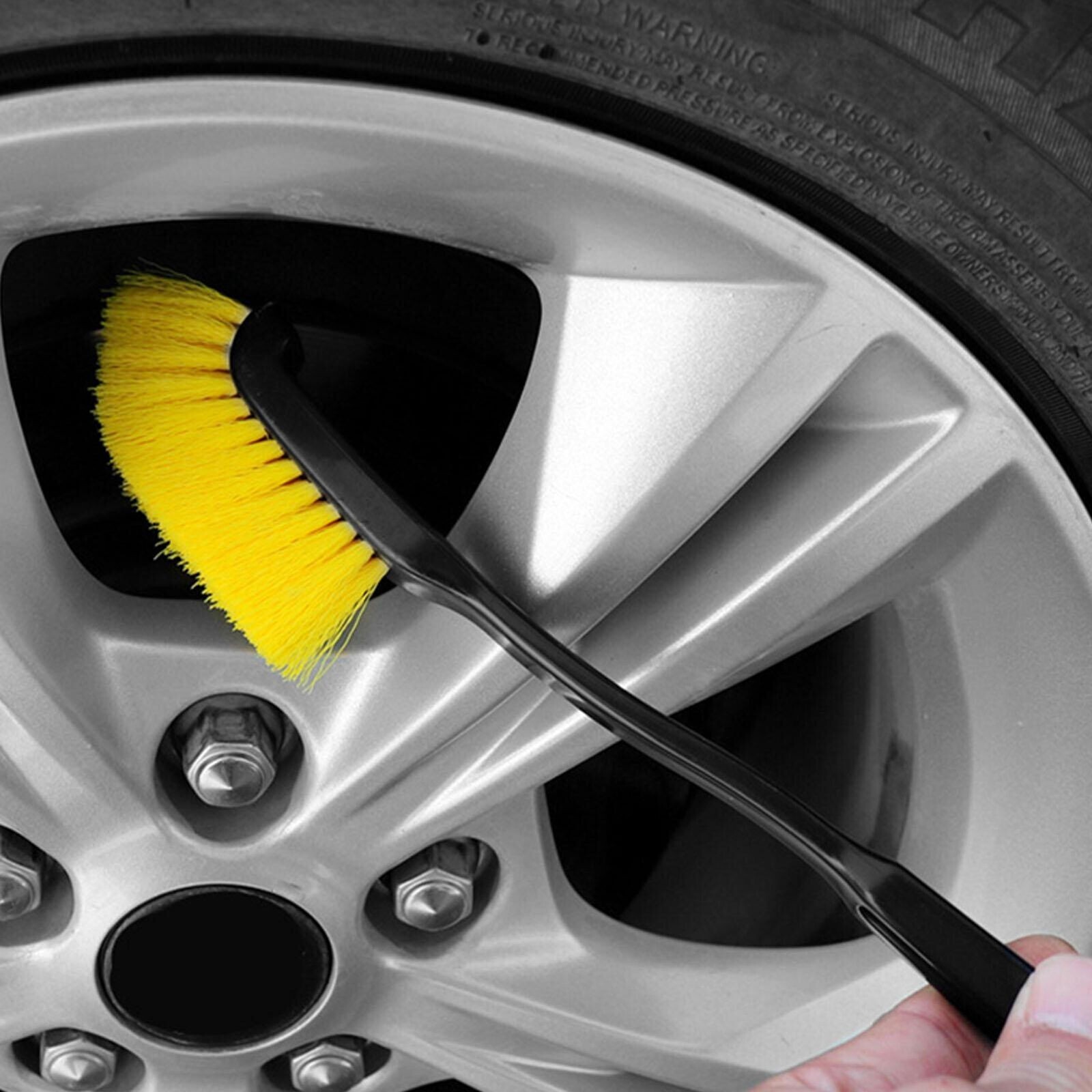 2pcs/Car Wheel Hub Cleaning Brush Long Handle Tire Cleaning Brush eBay