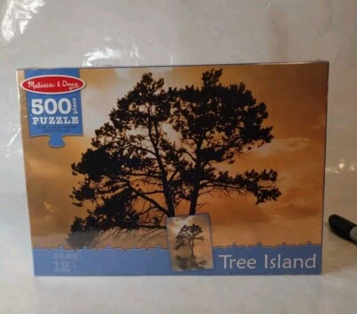 Melissa & Doug 500 PC Tree Island Sunset Large Piece 19.25" x 26.50" Puzzle New - Image 1 of 4