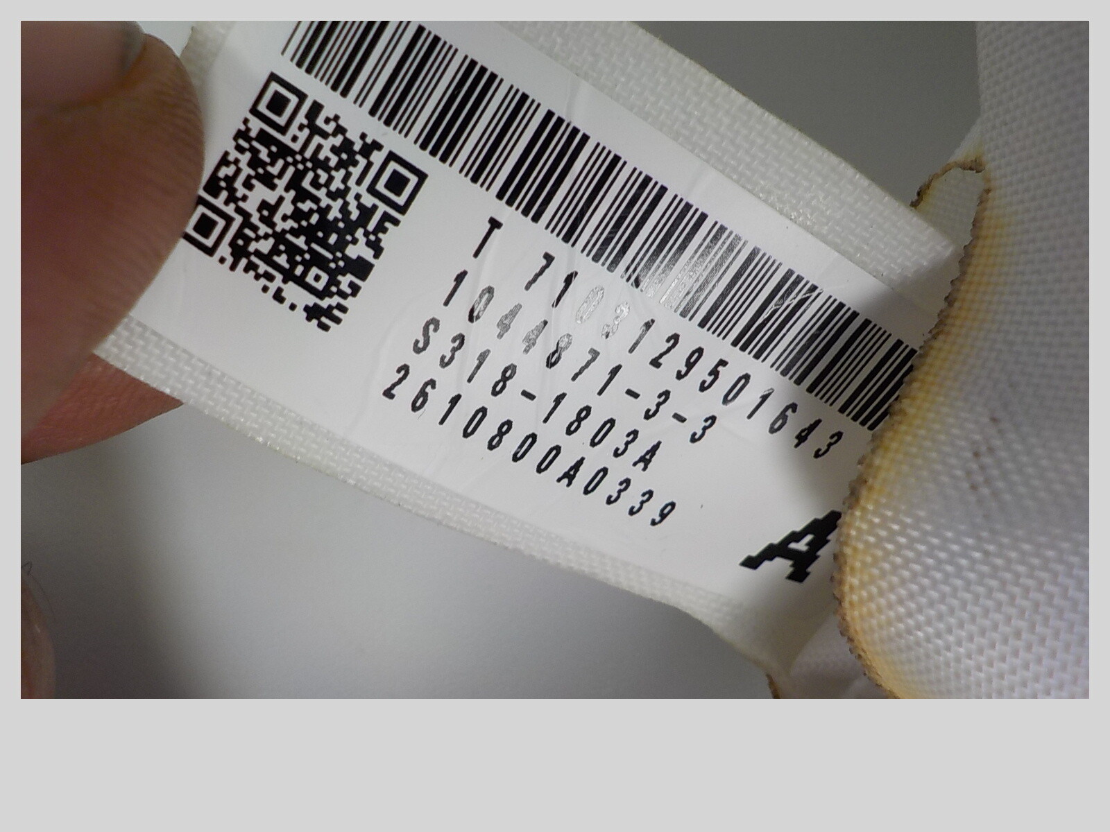 1419 Silverado 1500 Air Bag Passenger Roof Curtain Airbag OEM (LKQ