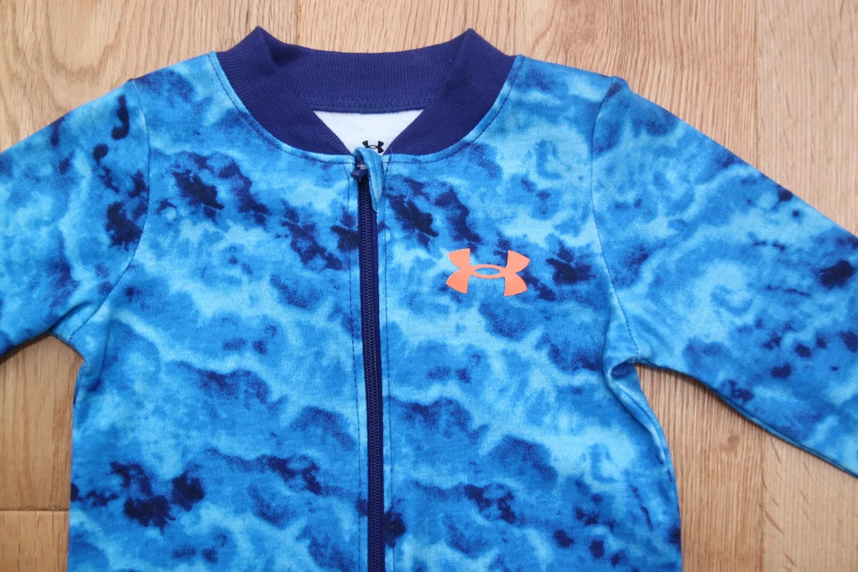 Under Armour Baby Coverall ~ Blue & Orange ~ - Image 2 of 3