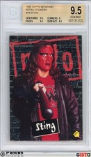 Sting BGS 9.5: 1998 Topps WCW/nWo Retail Stickers Insert Gisto S4 POP 2