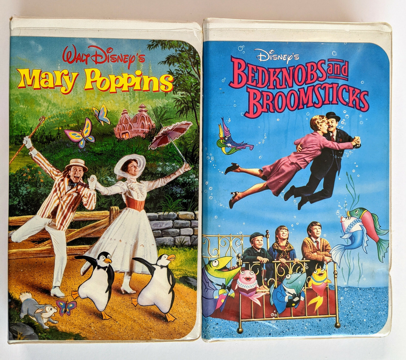 Walt Disney's Mary Poppins & Bedknobs and Broomsticks VHS Clam Shell