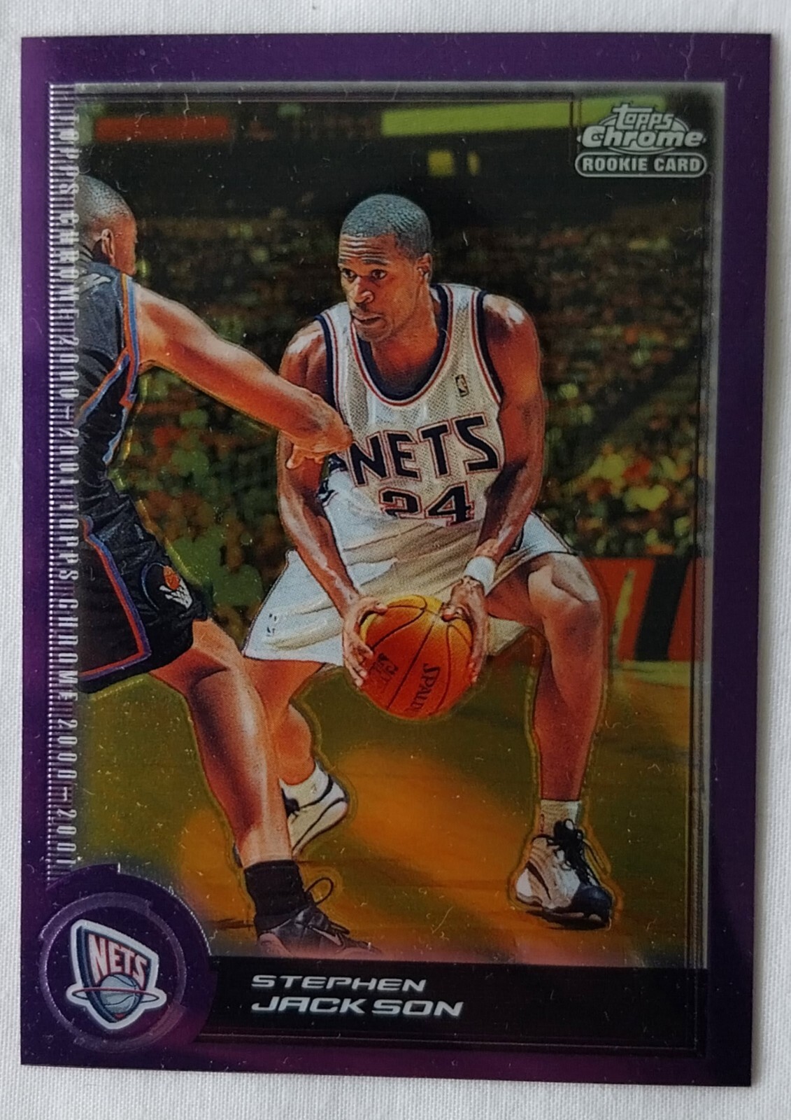 2000-01 Topps Chrome Rookie Card #196 Stephen Jackson 815/1999 RC NBA Trading