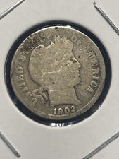 1902 P Barber Dime - As Shown! (#0649)