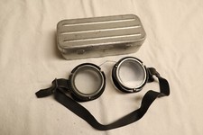 Steampunk Goggles Adult size. Vintage Military, Glass lens, Plastic  wire frame