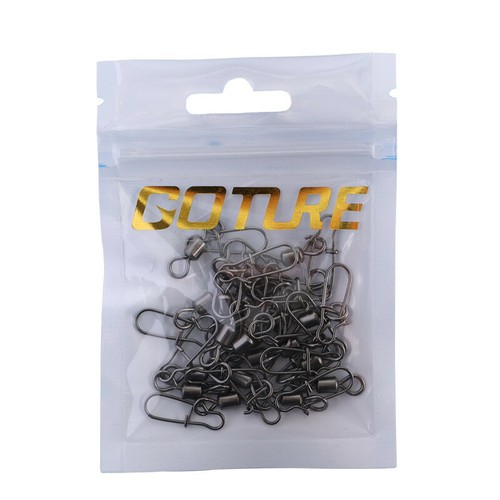 20pcs Fishing Swivles Snap Stainless Steel Solid Ring Lure Hook Connector Swivel - Picture 7 of 7
