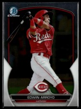 2023 Bowman Chrome Prospects 1st Base Edwin Arroyo Cincinnati Reds #BCP-66