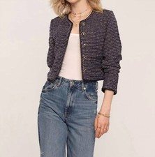 Heartloom Billie Blazer In Indigo - Size M