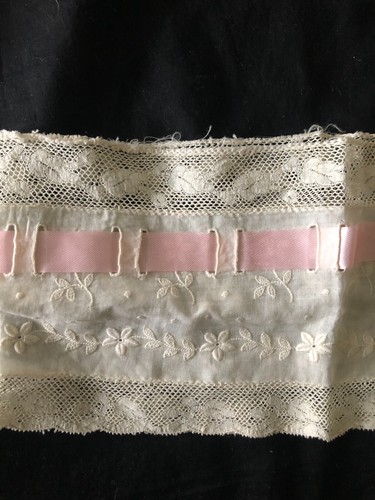Job Lot 15 Antique French Pieces Lengths Lace Collar Fripperies Trims c1900s #2 - Picture 6 of 7