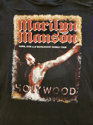 Vintage Marilyn Manson Hollywood T-shirt Rkl Tag Size S | eBay