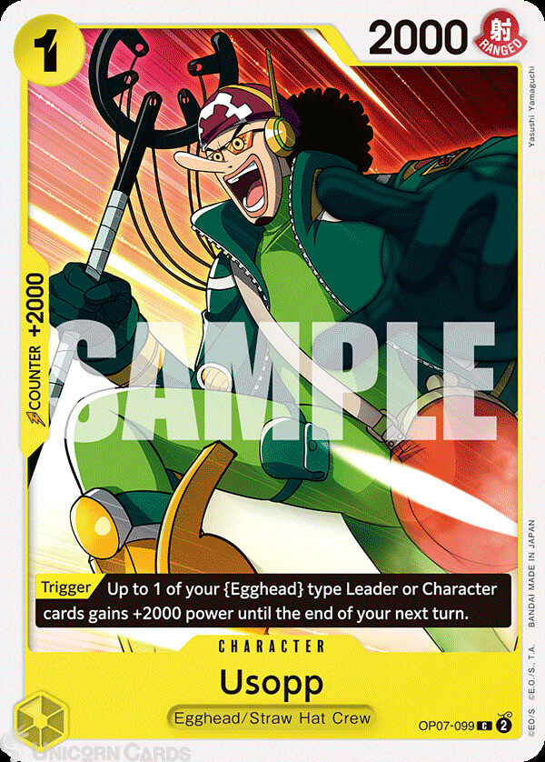 OP07-099 Usopp : Common  English One Piece TCG Card : OP07: 500 Years in the Fut